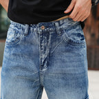 Men’s Loose Fit Hip Hop Cargo Denim Pants OEM/ODM | Multi-Pocket Jeans Manufacturer
