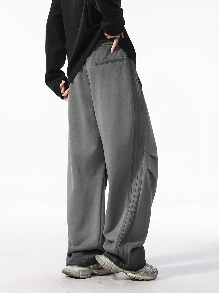 Men’s Heavy Cotton Workwear Pants — Minimal, Loose Straight Leg#25808