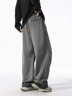 Men’s Heavy Cotton Workwear Pants — Minimal, Loose Straight Leg#25808