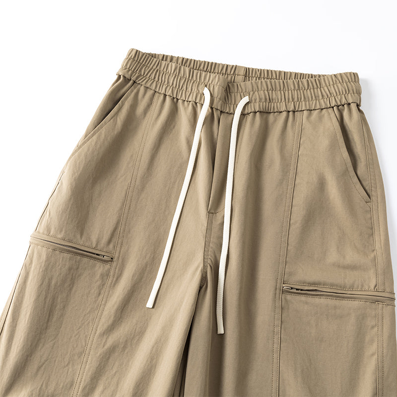 Men’s Tailored Relaxed Straight Pants | Minimal, Functional Design#25819