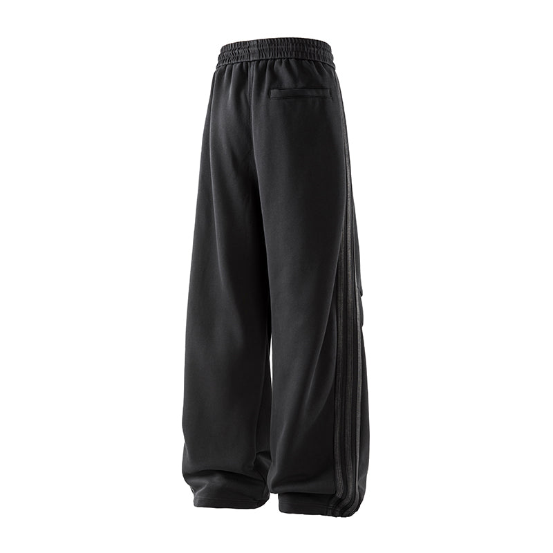 Men’s Heavy Cotton Workwear Pants — Minimal, Loose Straight Leg#25808