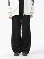 Men’s Heavy Cotton Workwear Pants — Minimal, Loose Straight Leg#25808