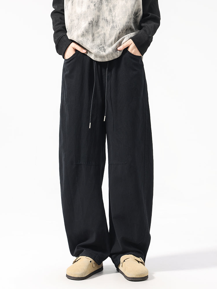 Men’s Cotton Wide Straight Carpenter Pants — Casual#25801