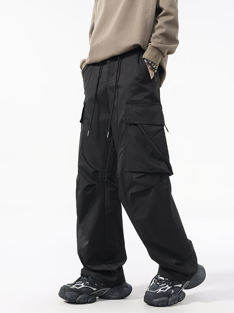 Men’s Relaxed Straight Workwear Pants — Minimal & Trendy#25802