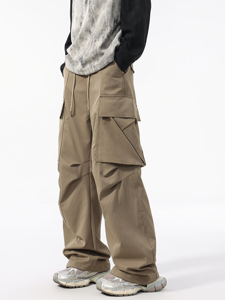 Men’s Relaxed Straight Workwear Pants — Minimal & Trendy#25802