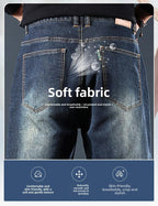 BOCOMAL Mens FR Jeans Relaxed Fit Boot Cut Retro Washed Flame Resistant Denim Work Pants NFPA2112 CAT2