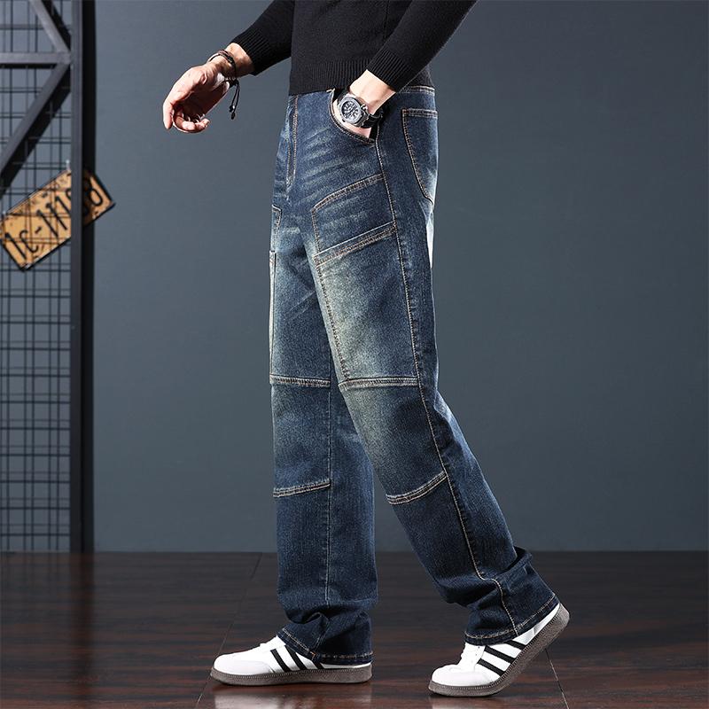 BOCOMAL Mens FR Jeans Relaxed Fit Boot Cut Retro Washed Flame Resistant Denim Work Pants NFPA2112 CAT2