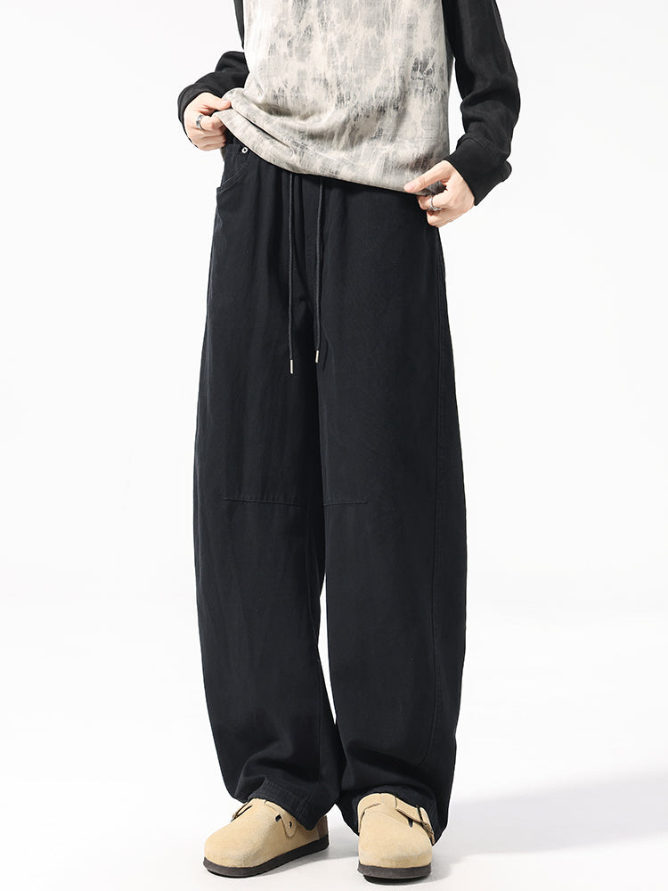 Men’s Cotton Wide Straight Carpenter Pants — Casual#25801