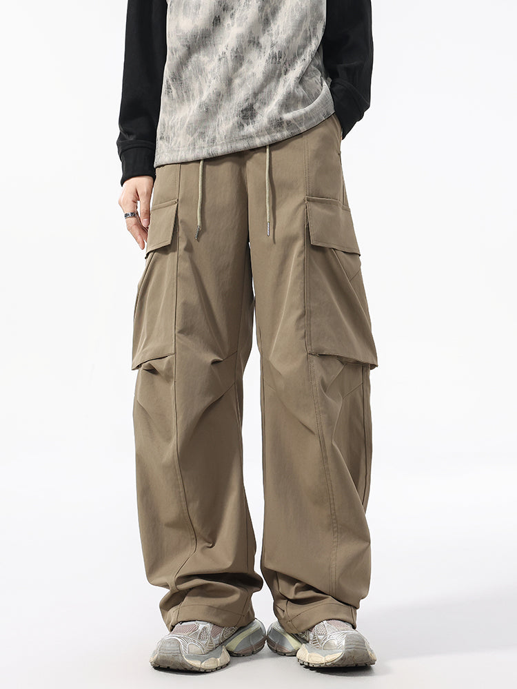 Men’s Relaxed Straight Workwear Pants — Minimal & Trendy#25802