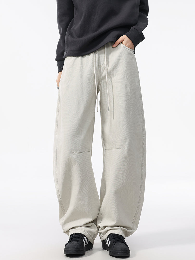 Men’s Cotton Wide Straight Carpenter Pants — Casual#25801