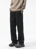 Men’s Relaxed Straight Work Pants | Trendy Utility Silhouette#25812