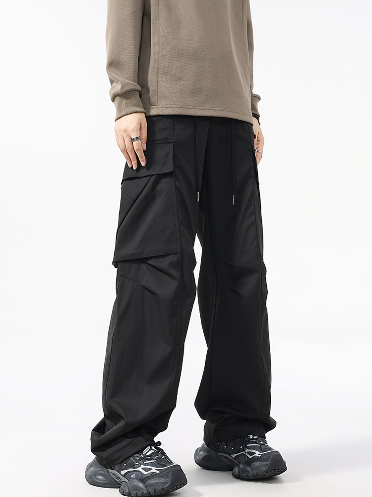 Men’s Relaxed Straight Workwear Pants — Minimal & Trendy#25802
