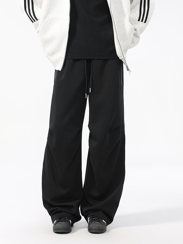 Men’s Heavy Cotton Workwear Pants — Minimal, Loose Straight Leg#25808