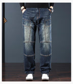 BOCOMAL Mens FR Jeans Relaxed Fit Boot Cut Retro Washed Flame Resistant Denim Work Pants NFPA2112 CAT2