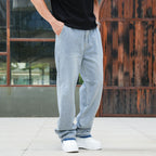 Men's Wide Leg Jeans Baggy Denim Pants Loose Fit Hip Hop Trousers Skater Jeans Y2k Clothes#1690
