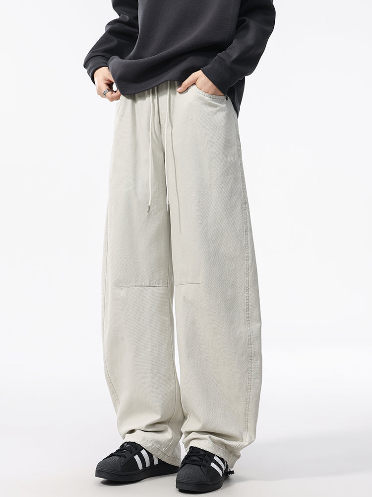 Men’s Cotton Wide Straight Carpenter Pants — Casual#25801