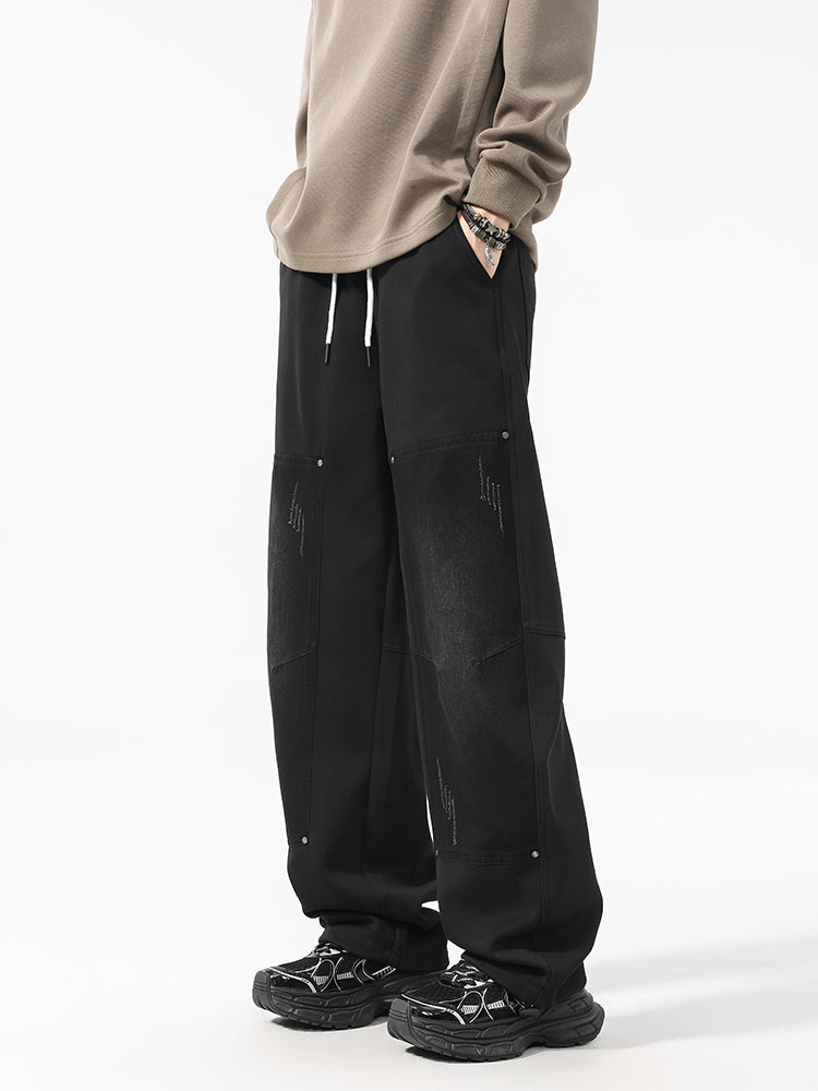Men’s Autumn Winter Workwear Trousers — Loose Straight, Heavyweight
