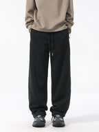Men’s Relaxed Straight Work Pants | Trendy Utility Silhouette#25812