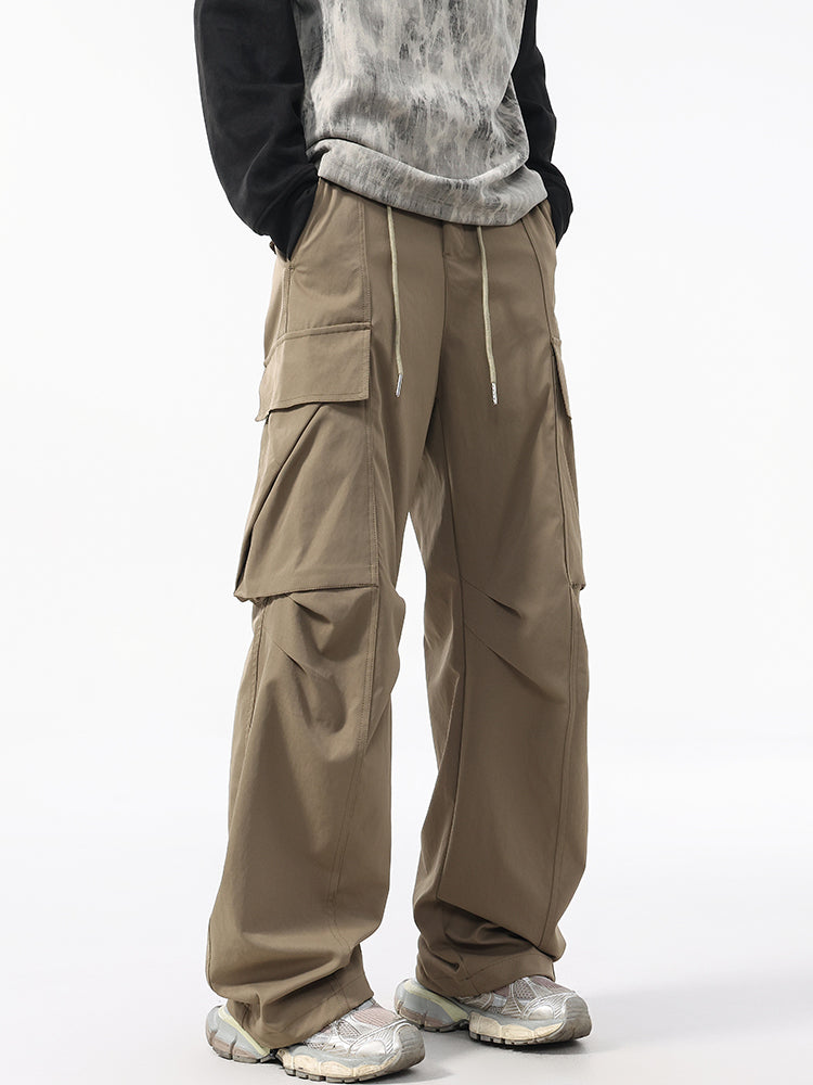 Men’s Relaxed Straight Workwear Pants — Minimal & Trendy#25802