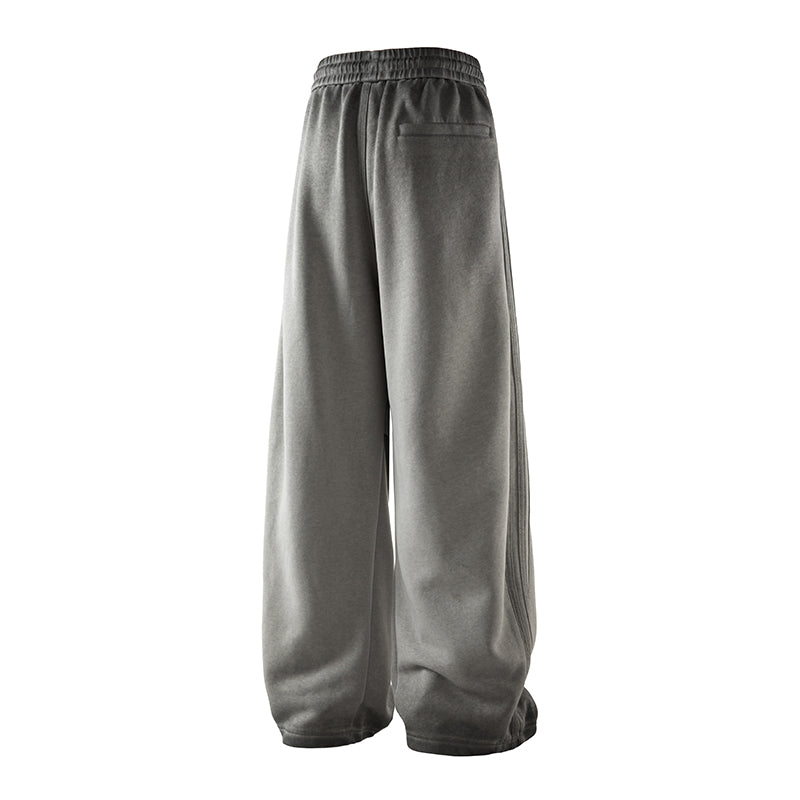 Men’s Heavy Cotton Workwear Pants — Minimal, Loose Straight Leg#25808