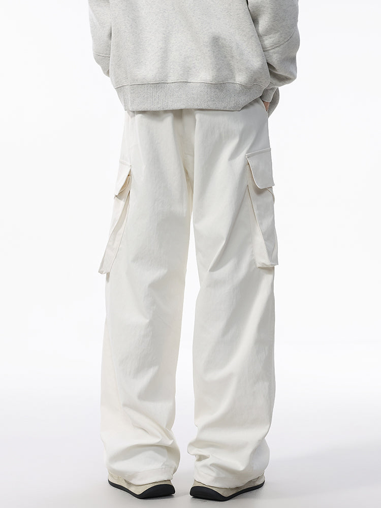 Men’s Relaxed Straight Workwear Pants — Minimal & Trendy#25802