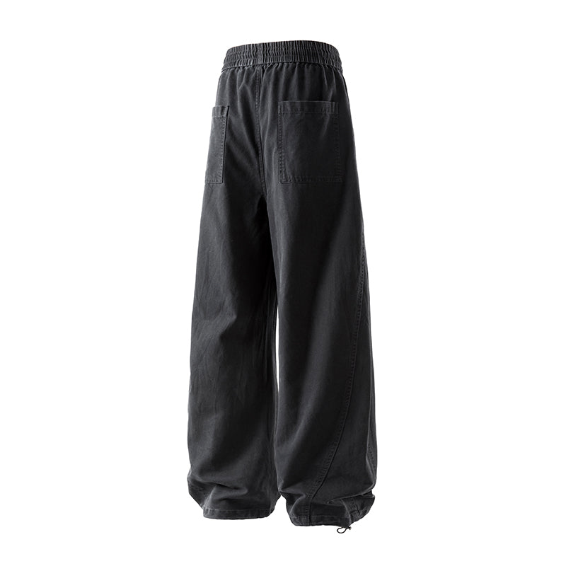 Men’s Cotton Wide Straight Carpenter Pants — Casual#25801