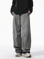 Men’s Heavy Cotton Workwear Pants — Minimal, Loose Straight Leg#25808