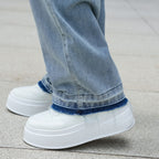 Men's Wide Leg Jeans Baggy Denim Pants Loose Fit Hip Hop Trousers Skater Jeans Y2k Clothes#1690