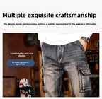 Men's Baggy Jeans Y2K Vintage Wide Leg Denim Pants Hip Hop Skater Jeans Loose Fit Trousers 2000s Streetwear