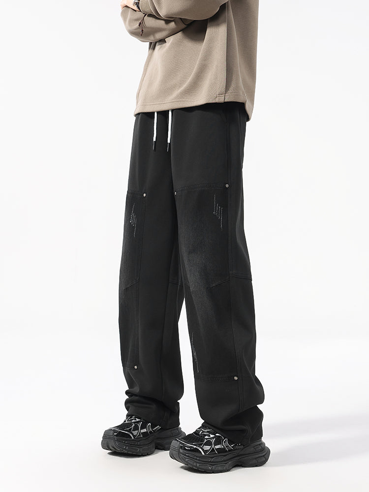 Men’s Autumn Winter Workwear Trousers — Loose Straight, Heavyweight