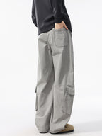 Men’s Casual Loose Straight Carpenter Pants 100%cotton — Street Trend#25803