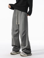 Men’s Heavy Cotton Workwear Pants — Minimal, Loose Straight Leg#25808