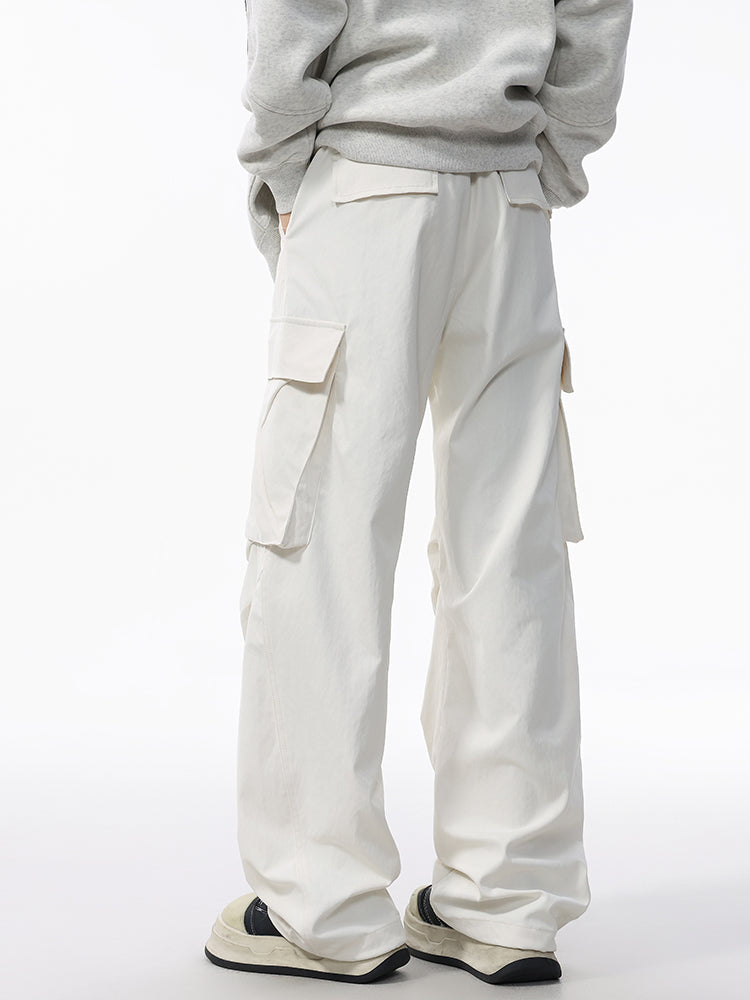 Men’s Relaxed Straight Workwear Pants — Minimal & Trendy#25802