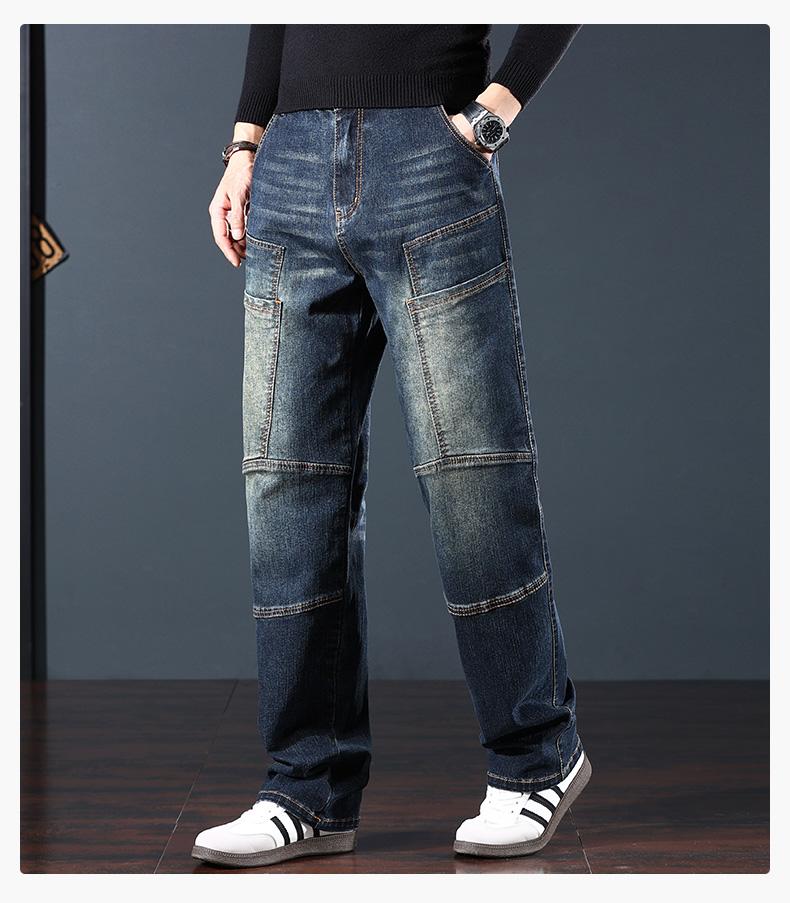 BOCOMAL Mens FR Jeans Relaxed Fit Boot Cut Retro Washed Flame Resistant Denim Work Pants NFPA2112 CAT2