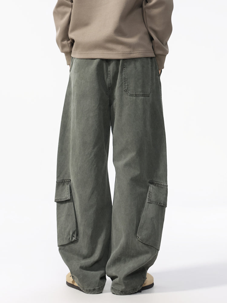 Men’s Casual Loose Straight Carpenter Pants 100%cotton — Street Trend#25803