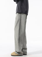 Men’s Relaxed Straight Work Pants | Trendy Utility Silhouette#25812