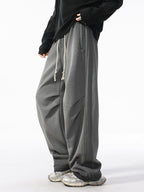 Men’s Heavy Cotton Workwear Pants — Minimal, Loose Straight Leg#25808