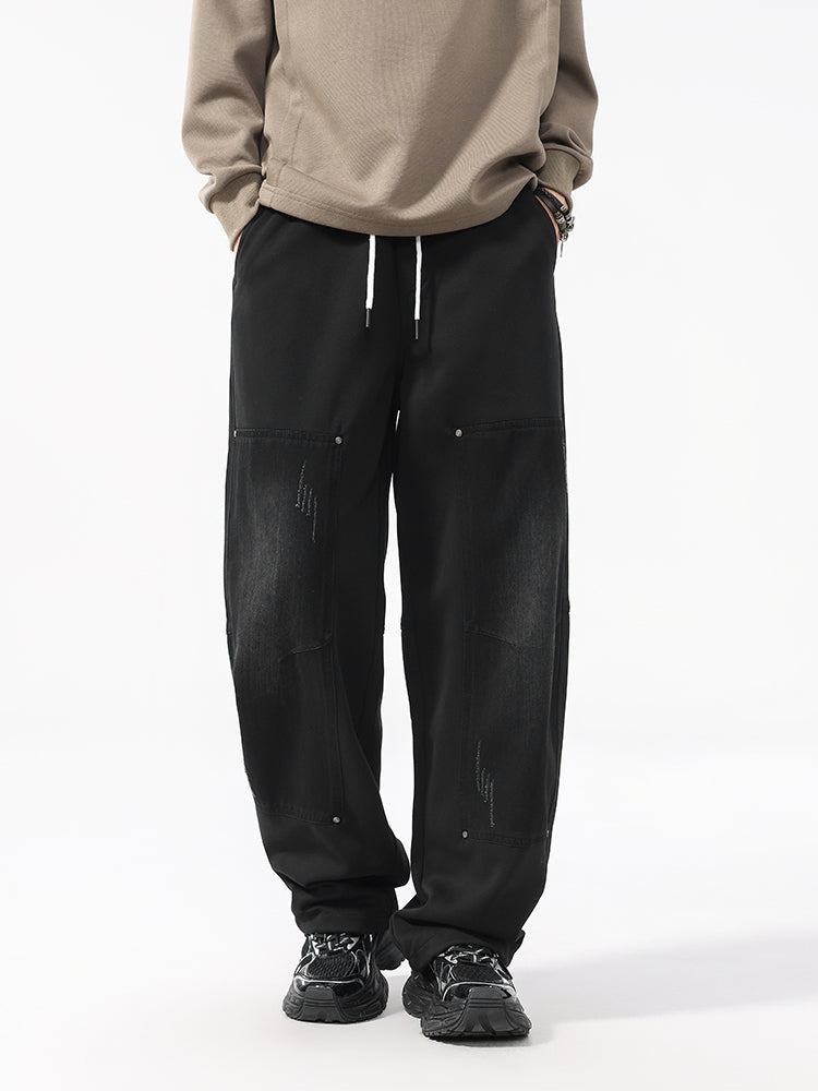 Men’s Autumn Winter Workwear Trousers — Loose Straight, Heavyweight