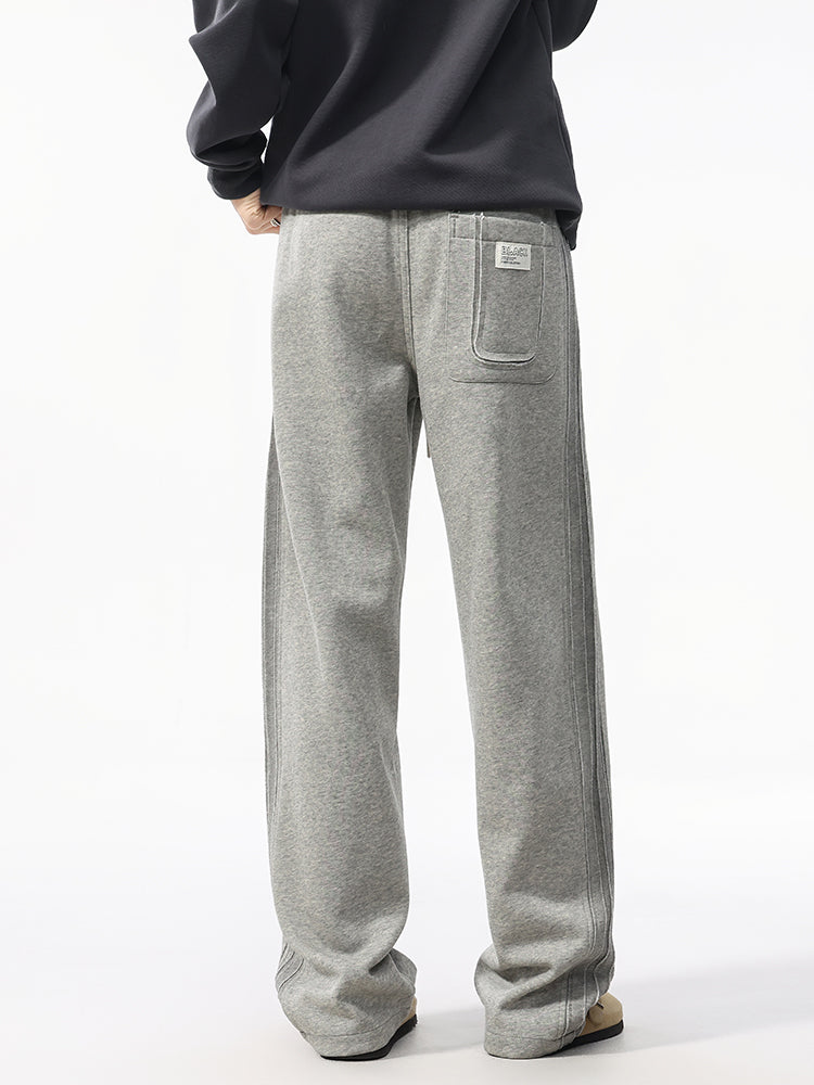 Men’s Relaxed Straight Work Pants | Trendy Utility Silhouette#25812
