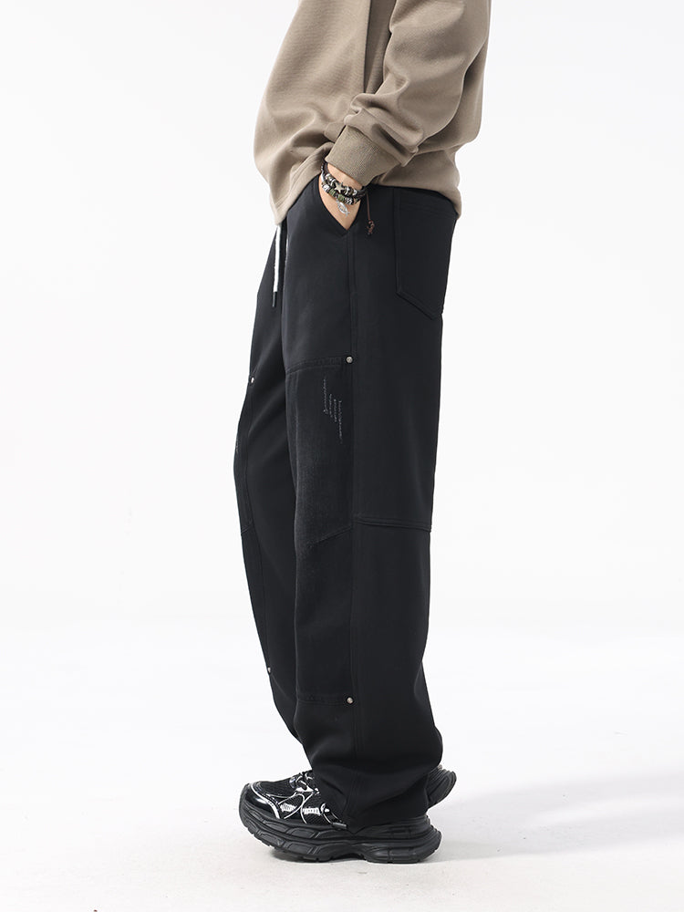 Men’s Autumn Winter Workwear Trousers — Loose Straight, Heavyweight