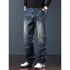 BOCOMAL Mens FR Jeans Relaxed Fit Boot Cut Retro Washed Flame Resistant Denim Work Pants NFPA2112 CAT2