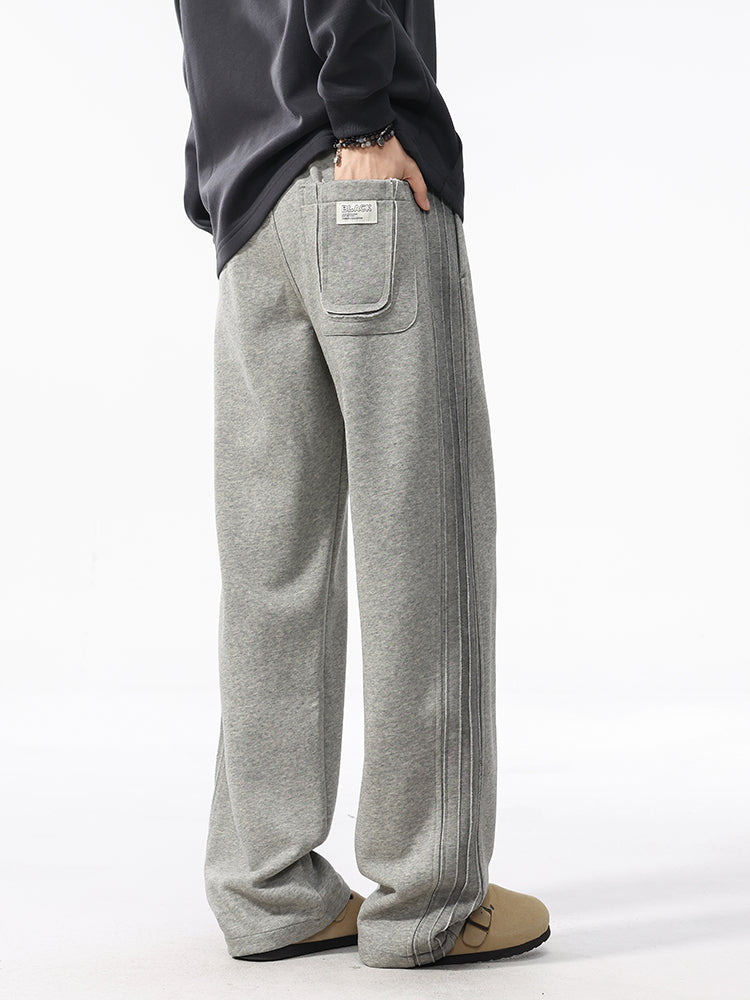 Men’s Relaxed Straight Work Pants | Trendy Utility Silhouette#25812